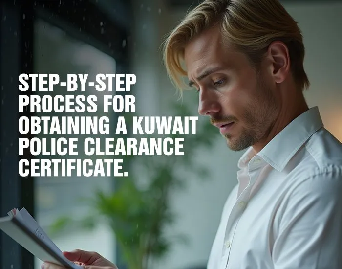 Explain the step-by-step process for obtaining a Kuwait Police Clearance Certificate