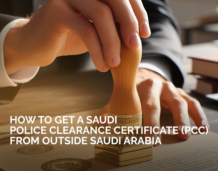 How to Get a Saudi Police Clearance Certificate (PCC) from Outside Saudi Arabia